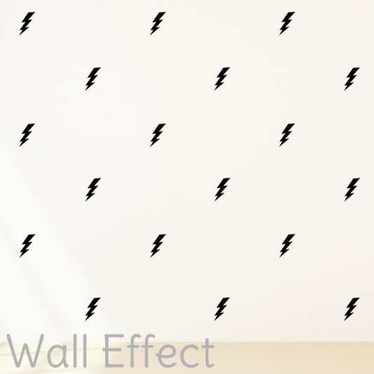 Leo & Bella Wall Effect Wall Decals Lightning Bolt