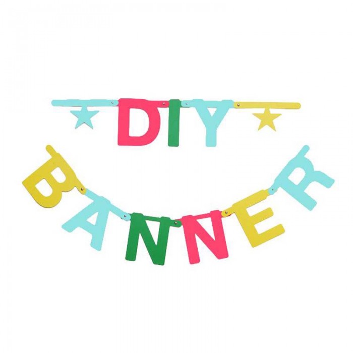 Omm Design DIY Make Your Own Word Banner Multicolour - Leo & Bella