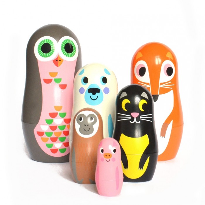 farm animal nesting dolls