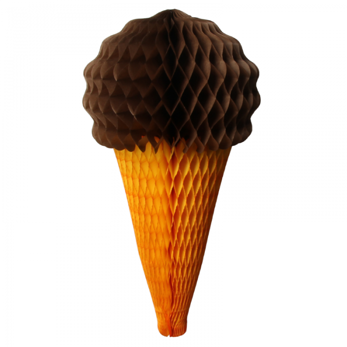 Tissue Paper Ice Cream Cone Brown Leo & Bella