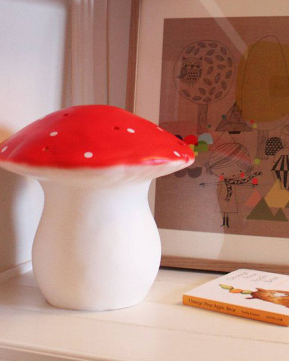 Egmont Heico Mushroom Lamp Large Red - Image 5