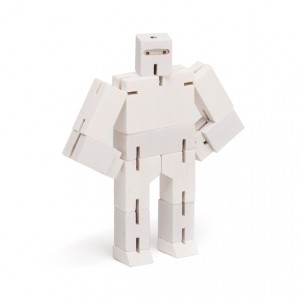 Areaware Cubebot Ninja Micro White