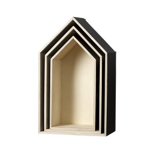 Bloomingville House Shadow Boxes Set of 3 Natural / Black