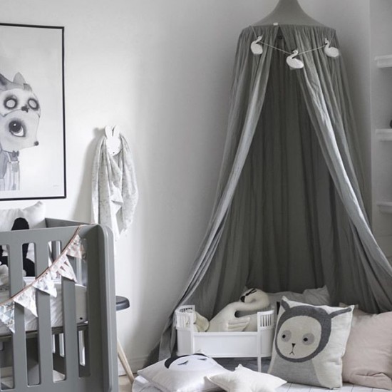 Numero 74 Cotton Canopy Single Silver Grey - Leo & Bella