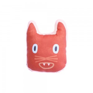 Anny Who Squeaky Cat Soft Toy Red