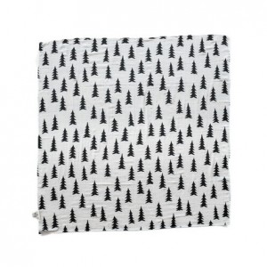 Fine Little Day Muslin Wrap Gran Black / White