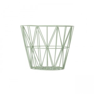 ferm LIVING Wire Basket Mint Small