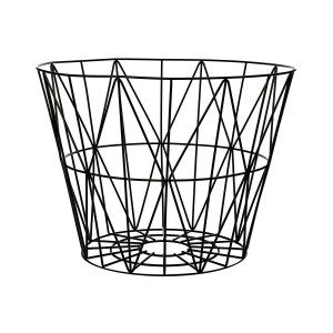 ferm LIVING Wire Basket Black Large