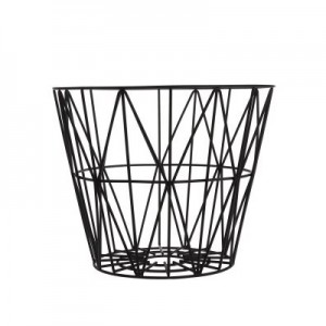 ferm LIVING Wire Basket Black Small