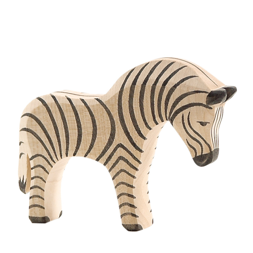 tall wooden zebra statues