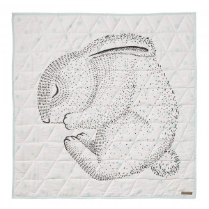 Bloomingville Mini Quilted Baby Blanket Rabbit