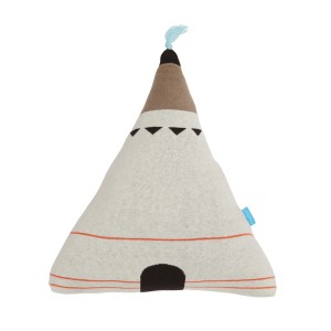 OYOY Cushion Wigwam Blue Top