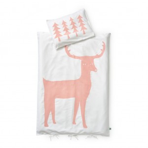 Natti Natti Bedding Deer Pink Duvet Set