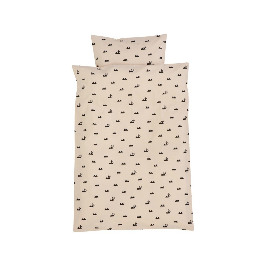 ferm LIVING Bedding Rabbit Pink Junior Cot Leo & Bella