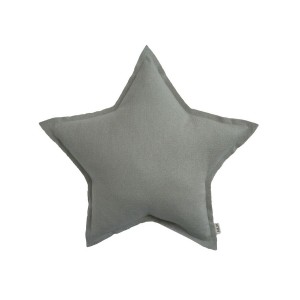 Numero 74 Star Cushion Sparkling Silver Grey Mini