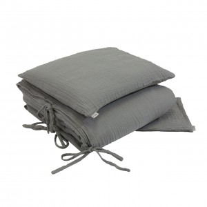 Numero 74 Bedding Duvet Cover + Pillowcase Set Single Silver Grey 140x200cm