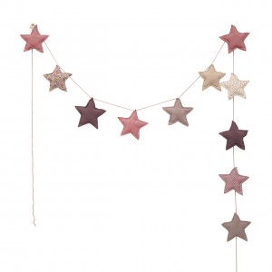 Numero 74 Garland Cotton Mini Star Padded Mix Pink