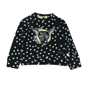 Agatha Cub SS16 Bunny Black Sweatshirt