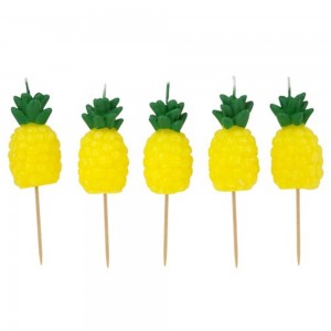 Sunnylife Cake Candle Pineapple 5 Set Yellow