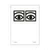Olle Eksell Ögon Cacao One Eye Black and White Poster - Leo &amp; Bella
