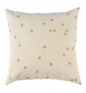 La Cerise Sur Le Gateau Cushion Odette Gold Dots 50x50cm