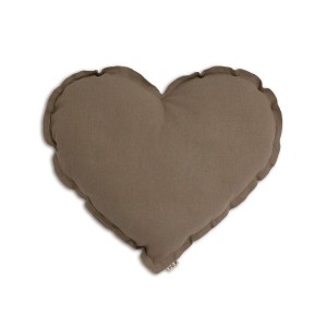 Numero 74 Heart Cushion Beige Small 34cm