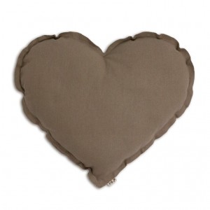 Numero 74 Heart Cushion Beige Medium 42cm