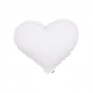 Numero 74 Heart Cushion White Small 34cm