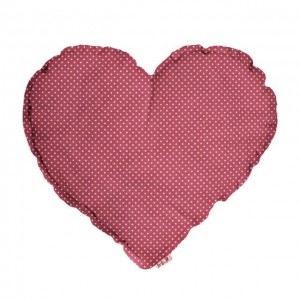 Numero 74 Heart Cushion Mix Pink - Rose Dots Medium 42cm