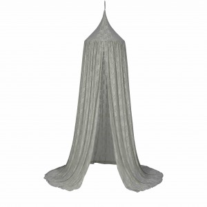 Numero 74 Bohemian Collection Lace Flower Canopy Silver Grey