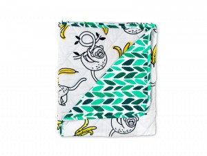 Sack Me! Monkey Business Quilted Playmat / Coverlet Cot Size