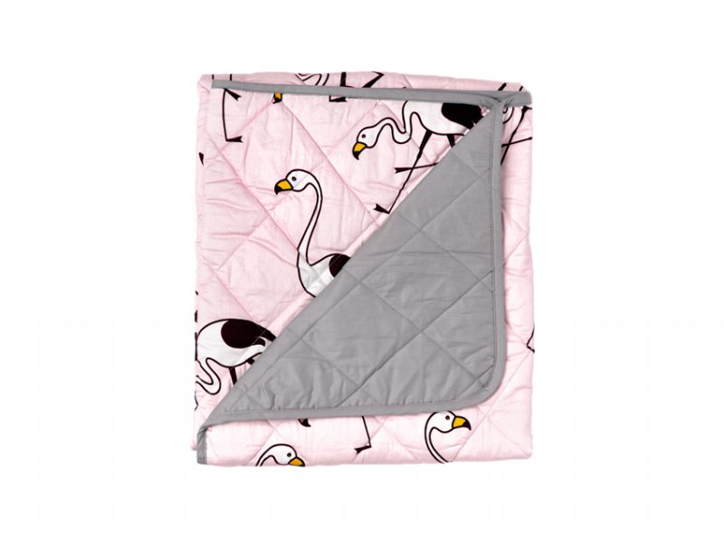 Sack Me Flamingo Pink Quilted Playmat Coverlet Cot Size Leo