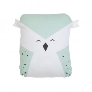 Fabelab Animal Cushion Wise Owl Mint