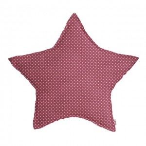 Numero 74 Star Cushion Popeline Rose Dots Medium 42cm