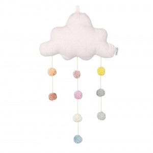 Liewood Clara Mobile Cloud with Pom Pom Solid Sweet Rose Big