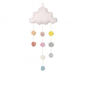 Liewood Clara Mobile Cloud with Pom Pom Solid Sweet Rose Small