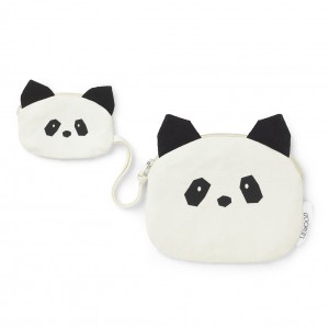 Liewood Oscar Wallet Panda Creme De La Creme