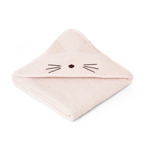 Liewood Augusta Hooded Towel Cat Sweet Rose