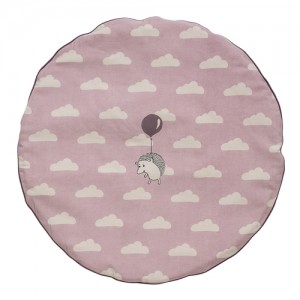 Bloomingville Mini Play Mat Round Clouds Rose / Muave