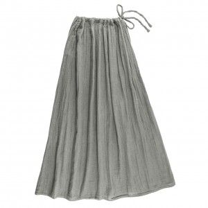 Numero 74 Ava Mum Long Maxi Skirt Silver Grey