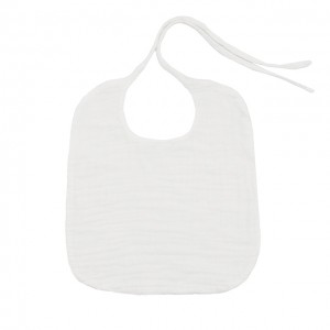 Numero 74 Baby Bib Round White