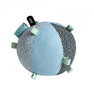 OYOY Puzzle Baby Ball Rattle Dusty Blue