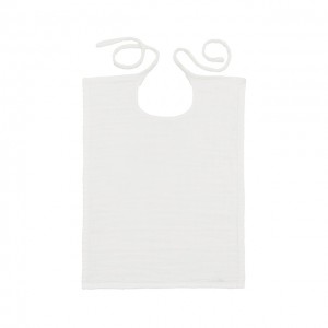 Numero 74 Baby Bib Square White