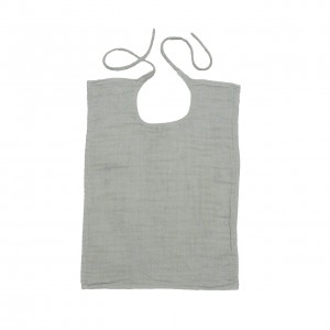 Numero 74 Baby Bib Square Silver Grey