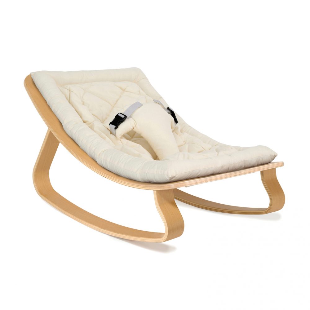 Charlie Crane Baby Rocker Levo Organic White Beech Leo & Bella