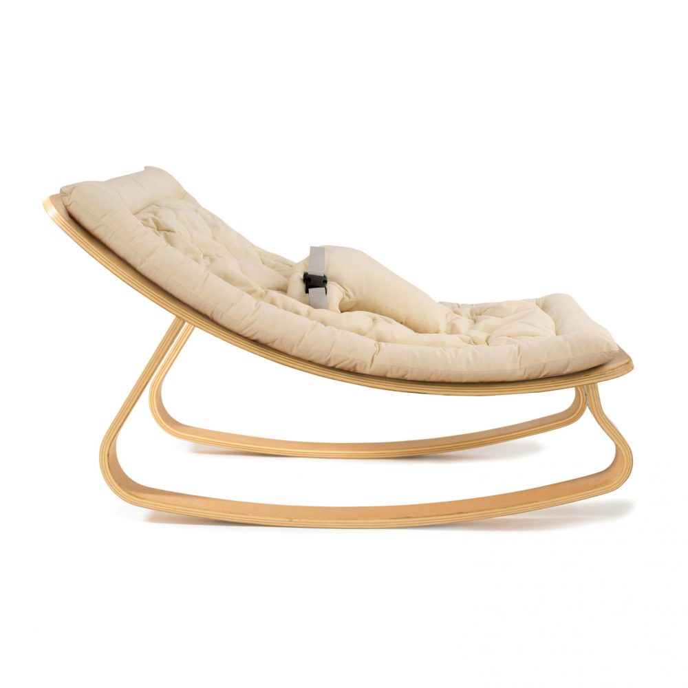 Charlie Crane Baby Rocker Levo Organic White Beech Leo & Bella