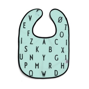 Design Letters Arne Jacobsen Baby Bib Turquoise