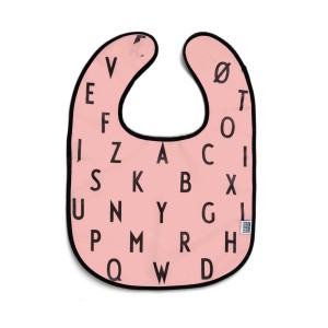 Design Letters Arne Jacobsen Baby Bib Pink Rose