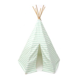 nobodinoz Arizona Teepee Tipi Diamond Mint Green