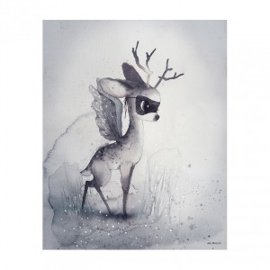 Mrs Mighetto The End of the Forest Dear Fawn 40x50cm